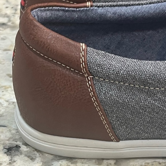 TOMMY HILFIGER Men’s 9 11 Gray Linen Stretch Carlid Round Toe Slip On Sneakers main image 6